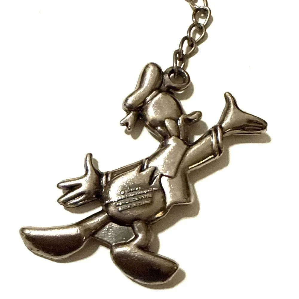 Vintage Disney Donald Duck Pewter Keychain 5